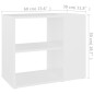 vidaXL Beistelltisch Weiß 60x30x50 cm Holzwerkstoff vidaXL Beistelltisch Weiß 60x30x50 cm Holzwerkstoff