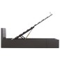 vidaXL Stauraumbett Hydraulisch Grau Kunstleder 100×200 cm vidaXL Stauraumbett Hydraulisch Grau Kunstleder 100×200 cm