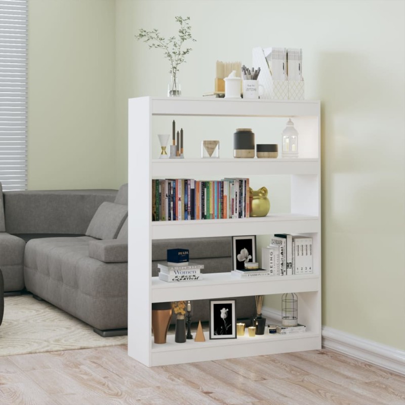 vidaXL Bücherregal/Raumteiler Weiß 100x30x135 cm vidaXL Bücherregal/Raumteiler Weiß 100x30x135 cm