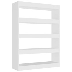 vidaXL Bücherregal/Raumteiler Weiß 100x30x135 cm