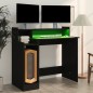 vidaXL Schreibtisch mit LEDs Schwarz 97x45x90 cm Holzwerkstoff vidaXL Schreibtisch mit LEDs Schwarz 97x45x90 cm Holzwerkstoff