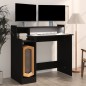 vidaXL Schreibtisch mit LEDs Schwarz 97x45x90 cm Holzwerkstoff vidaXL Schreibtisch mit LEDs Schwarz 97x45x90 cm Holzwerkstoff
