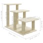 vidaXL Kratzbaum mit Sisal-Kratzsäulen Creme 50,5 cm vidaXL Kratzbaum mit Sisal-Kratzsäulen Creme 50,5 cm