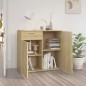 vidaXL Sideboard Sonoma-Eiche 80x36x75 cm Holzwerkstoff vidaXL Sideboard Sonoma-Eiche 80x36x75 cm Holzwerkstoff