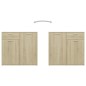 vidaXL Sideboard Sonoma-Eiche 80x36x75 cm Holzwerkstoff vidaXL Sideboard Sonoma-Eiche 80x36x75 cm Holzwerkstoff