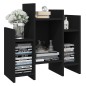 vidaXL Regalschrank Schwarz 60x26x60 cm Holzwerkstoff vidaXL Regalschrank Schwarz 60x26x60 cm Holzwerkstoff
