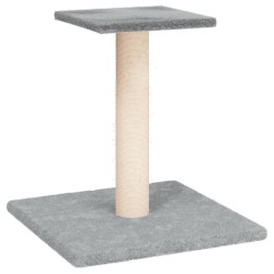 vidaXL Kratzbaum mit Plattform Hellgrau 38 cm
