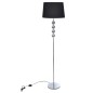 vidaXL Stehlampe mit 4-Kugel-Dekoelement Schwarz vidaXL Stehlampe mit 4-Kugel-Dekoelement Schwarz