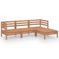 vidaXL 4-tlg. Garten-Lounge-Set Massivholz Kiefer Honigbraun vidaXL 4-tlg. Garten-Lounge-Set Massivholz Kiefer Honigbraun