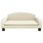 vidaXL Hundebett Creme 70x45x30 cm Kunstleder vidaXL Hundebett Creme 70x45x30 cm Kunstleder