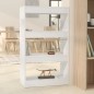 vidaXL Bücherregal/Raumteiler Hochglanz-Weiß 60x30x103cm Holzwerkstoff vidaXL Bücherregal/Raumteiler Hochglanz-Weiß 60x30x103cm Holzwerkstoff
