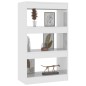 vidaXL Bücherregal/Raumteiler Hochglanz-Weiß 60x30x103cm Holzwerkstoff vidaXL Bücherregal/Raumteiler Hochglanz-Weiß 60x30x103cm Holzwerkstoff