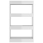 vidaXL Bücherregal/Raumteiler Hochglanz-Weiß 60x30x103cm Holzwerkstoff vidaXL Bücherregal/Raumteiler Hochglanz-Weiß 60x30x103cm Holzwerkstoff