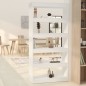 vidaXL Bücherregal/Raumteiler Weiß 80x30x166 cm Holzwerkstoff vidaXL Bücherregal/Raumteiler Weiß 80x30x166 cm Holzwerkstoff