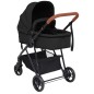 2-in-1 Kinderwagen Anthrazit und Schwarz Stahl 2-in-1 Kinderwagen Anthrazit und Schwarz Stahl