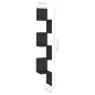 vidaXL Wand-Eckregal Schwarz 20x20x127,5 cm Holzwerkstoff vidaXL Wand-Eckregal Schwarz 20x20x127,5 cm Holzwerkstoff