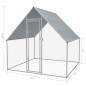 vidaXL Outdoor-Hühnerkäfig 2x2x1,92 m Verzinkter Stahl vidaXL Outdoor-Hühnerkäfig 2x2x1,92 m Verzinkter Stahl