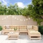 vidaXL 7-tlg. Garten-Lounge-Set mit Kissen Massivholz vidaXL 7-tlg. Garten-Lounge-Set mit Kissen Massivholz