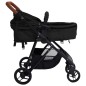 2-in-1 Kinderwagen Anthrazit und Schwarz Stahl 2-in-1 Kinderwagen Anthrazit und Schwarz Stahl