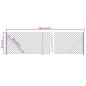 vidaXL Maschendrahtzaun mit Bodenflansch Silbern 0,8x10 m vidaXL Maschendrahtzaun mit Bodenflansch Silbern 0,8x10 m