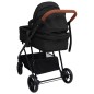 2-in-1 Kinderwagen Anthrazit und Schwarz Stahl 2-in-1 Kinderwagen Anthrazit und Schwarz Stahl