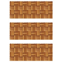 vidaXL Terrassenfliesen 30er Set Akazie 30 x 30 cm