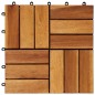 vidaXL Terrassenfliesen 30er Set Akazie 30 x 30 cm vidaXL Terrassenfliesen 30er Set Akazie 30 x 30 cm