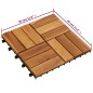 vidaXL Terrassenfliesen 30er Set Akazie 30 x 30 cm vidaXL Terrassenfliesen 30er Set Akazie 30 x 30 cm