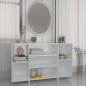 vidaXL Sideboard Hochglanz-Weiß 120x30x75 cm Holzwerkstoff vidaXL Sideboard Hochglanz-Weiß 120x30x75 cm Holzwerkstoff