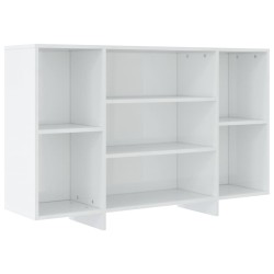 vidaXL Sideboard Hochglanz-Weiß 120x30x75 cm Holzwerkstoff