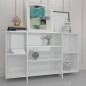 vidaXL Sideboard Hochglanz-Weiß 120x30x75 cm Holzwerkstoff vidaXL Sideboard Hochglanz-Weiß 120x30x75 cm Holzwerkstoff