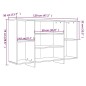 vidaXL Sideboard Hochglanz-Weiß 120x30x75 cm Holzwerkstoff vidaXL Sideboard Hochglanz-Weiß 120x30x75 cm Holzwerkstoff