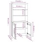 vidaXL Highboard HAMAR Massivholz Kiefer Dunkelgrau vidaXL Highboard HAMAR Massivholz Kiefer Dunkelgrau