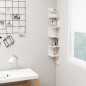 vidaXL Wand-Eckregal Hochglanz-Weiß 20x20x127,5 cm Holzwerkstoff vidaXL Wand-Eckregal Hochglanz-Weiß 20x20x127,5 cm Holzwerkstoff