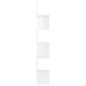 vidaXL Wand-Eckregal Hochglanz-Weiß 20x20x127,5 cm Holzwerkstoff vidaXL Wand-Eckregal Hochglanz-Weiß 20x20x127,5 cm Holzwerkstoff