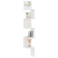 vidaXL Wand-Eckregal Hochglanz-Weiß 20x20x127,5 cm Holzwerkstoff vidaXL Wand-Eckregal Hochglanz-Weiß 20x20x127,5 cm Holzwerkstoff