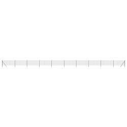 vidaXL Maschendrahtzaun Anthrazit 1x25 m Verzinkter Stahl