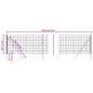 vidaXL Maschendrahtzaun Anthrazit 1x25 m Verzinkter Stahl vidaXL Maschendrahtzaun Anthrazit 1x25 m Verzinkter Stahl