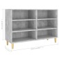 vidaXL Sideboard Betongrau 103,5x35x70 cm Holzwerkstoff vidaXL Sideboard Betongrau 103,5x35x70 cm Holzwerkstoff