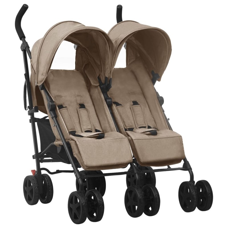 Geschwisterwagen Taupe Stahl Geschwisterwagen Taupe Stahl