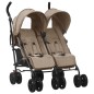 Geschwisterwagen Taupe Stahl Geschwisterwagen Taupe Stahl
