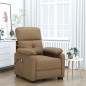 vidaXL Massagesessel Elektrisch Braun Stoff vidaXL Massagesessel Elektrisch Braun Stoff