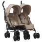 Geschwisterwagen Taupe Stahl Geschwisterwagen Taupe Stahl