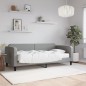 vidaXL Tagesbett mit Matratze Hellgrau 90x190 cm Stoff vidaXL Tagesbett mit Matratze Hellgrau 90x190 cm Stoff