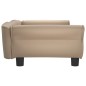 vidaXL Hundebett Cappuccino-Braun 95x55x30 cm Kunstleder vidaXL Hundebett Cappuccino-Braun 95x55x30 cm Kunstleder