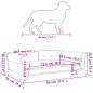 vidaXL Hundebett Cappuccino-Braun 95x55x30 cm Kunstleder vidaXL Hundebett Cappuccino-Braun 95x55x30 cm Kunstleder