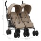 Geschwisterwagen Taupe Stahl Geschwisterwagen Taupe Stahl