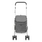 vidaXL Hundewagen Faltbar Grau 100x49x96 cm Leinenstoff vidaXL Hundewagen Faltbar Grau 100x49x96 cm Leinenstoff