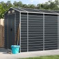 vidaXL Gerätehaus Anthrazit 191x555x198 cm Verzinkter Stahl vidaXL Gerätehaus Anthrazit 191x555x198 cm Verzinkter Stahl
