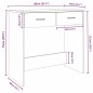 vidaXL Schreibtisch Räuchereiche 80x40x75 cm Holzwerkstoff vidaXL Schreibtisch Räuchereiche 80x40x75 cm Holzwerkstoff